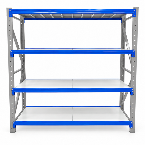 Estante Metálico 200x200x60cm cargas pesadas 1600 kg