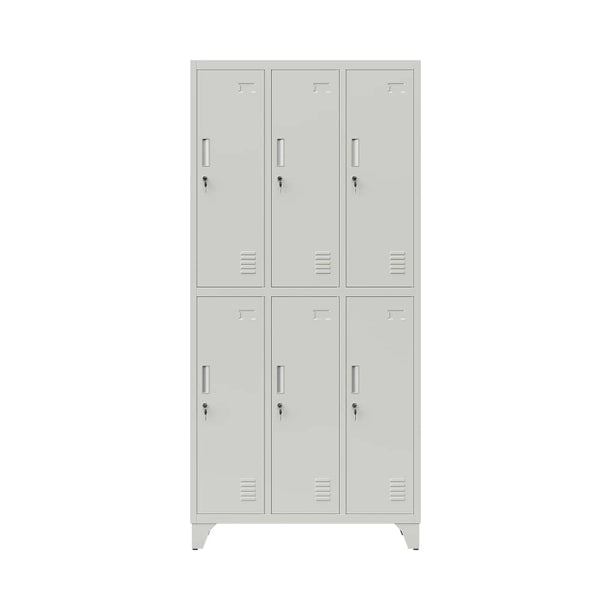 Locker metálico de 6 puertas