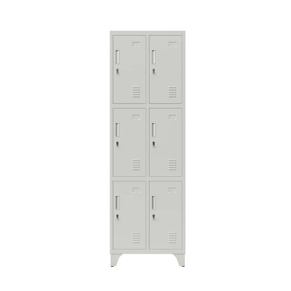 Locker 2 cuerpos 6 puertas