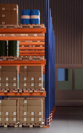 Racks industriales de alto rendimiento con cajas