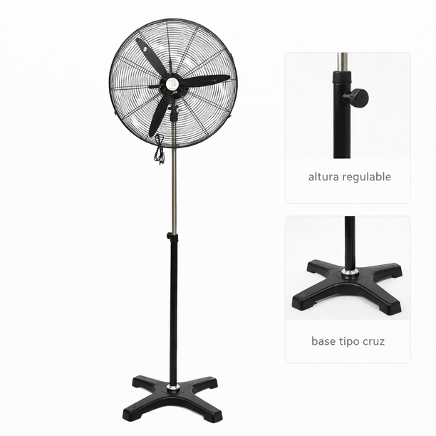 Ventilador industrial de pie de 26 pulgadas — imagen 4